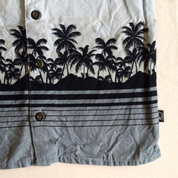 vintage old navy tropical beach cotton button down shirt 6-12 months baby boy - Picture 4 of 7